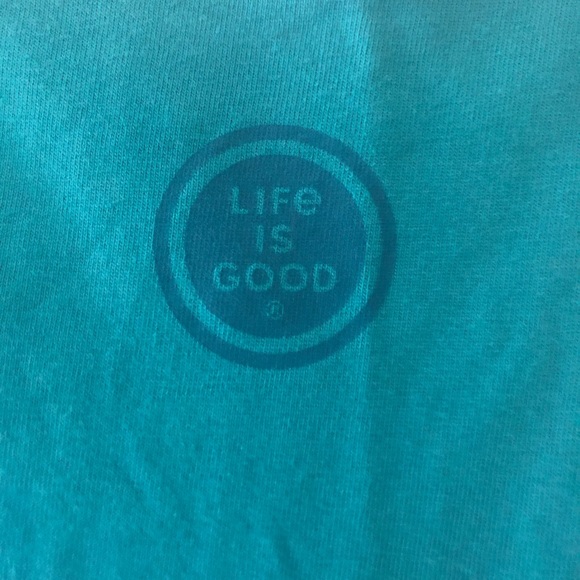 Life Is Good Teal Tee - Picture 2 of 3
